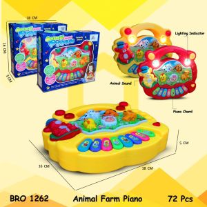 NEW PROMO MAINAN ANAK ALAT MUSIK ANIMAL FARM PIANO MAINAN EDUKASI MAINAN ALAT MUSIK BAYI BRO 1262