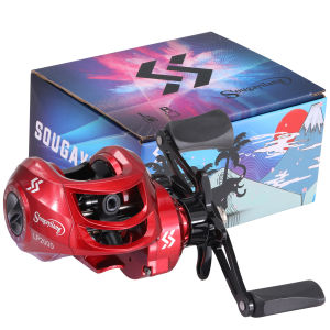 Sougayilang Original Baitcasting Reel Fishing Reel 7.2:1 Gear Ratio Smooth Aluminum Spool 10 Magentic Brake System