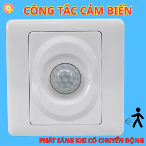 Công Tắc Cảm Biến Chuyển Động Âm Tường 003B - Thiết Bị Điện Thông Minh Tự Động Bật Tắt Chống Trộm