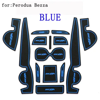 Perodua Bezza Slot Mat Car Rubber Mat Car Slot Mat Anti Slip Inner Mat Cup Holder Mat Pad Drink Holder Pad Mat Car Door Panel Mat Car Storage Mat Car Dashboard Anti Slip Mat Door Slot Pad Bezza