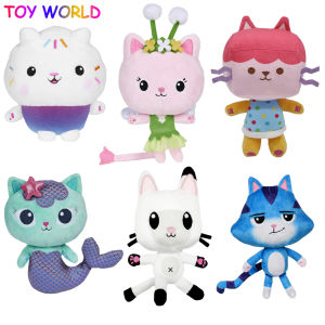 25cm Gabby Dollhouse Kawaii Plush Toy Mercat Cartoon Stuffed Animals Mermaid Cat Plushie Dolls Kids Birthday Gifts For Children