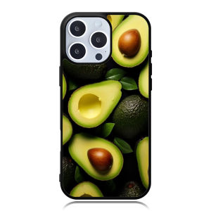 Case iPhone 16 15 14 13 12 11 Mini Plus Pro Max TPU Rubber Custom Softcase Avocado