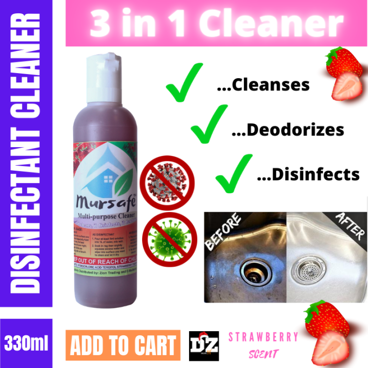 MURSAFE BEST TILE CLEANER MULTI PURPOSE CLEANER CLEANSER Number 1 Safe disinfectant, deodoroizer Eco Friendly BATHROOM TOILET Cleaner Cuts through tough grease & soap scum Ideal for hard non-porous surfaces SAFE cleaning / stain cleaner 330ml