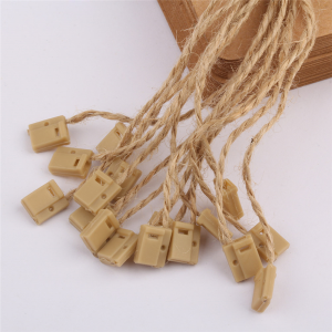 7" 1000 Pcs Black Hang Tag Nylon String Snap Lock Pin Loop Fastener Hook Ties for Clothes Gift Bags Price Tags