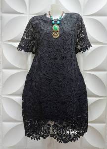 เดรสสาวอวบ เดรสลูกไม้ทั้งตัวอย่างดี มี9สี อก44-46 นิ้ว ซับในตัว ชุดเดรสไซส์ใหญ่ เดรสแฟชั่น เดรสชุดลูกไม้