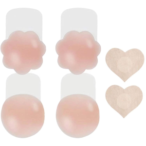 【Lift up】Silicon nipple cover waterproof washable nipple silicon pad reusable set nipple tapes nipple like a breast invisible lift up bra breast tape nipple