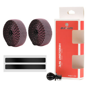 BUCKLOS Bicycle Handlebar Tape Road Bike Anti-slip Silica Gel Tapes Plug Shock Absorption Cycling Handle Bar Strap