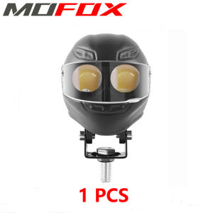 MOFOX K5 20W Motorcycle Helmet Mini Driving Lights LED Headlight High/Low Beam Auxiliary Spotlight