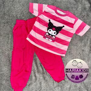 setelan kuromi anak usia 1 tahun sampai 5 tahun baju anak perempuan