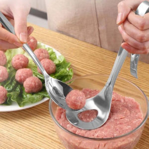 (BISA COD) PROMO SENDOK CETAKAN BAKSO STAINLESS / SENDOK CETAKAN BAKSO BULAT / SENDOK PEMBUAT BAKSO / SENDOK PEMBUAT BAKSO / ALAT CETAK BAKSO / CETAKAN BAKSO MEATBALL MOLD / ALAT SPATULA PEMBUAT BAKSO ANTI LENGKET