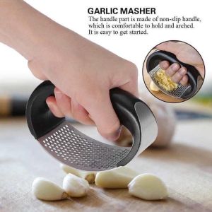 【HOORAY】Stainless Steel Garlic Press Rocker Professional Grade Garlic Mincer Crusher and Garlic Presser #HL0153#