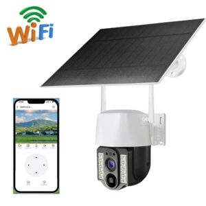 SOLAR CCTV กล้องวงจร โซล่า กล้องวงจรปิด โซล่าเซลล์ wifi V380 Pro กล้องวงจรปิดใส่ซิม 12MP พลังงานแสงอาทิตย์สามเลนส์สีเต็มรูปแบบ 4G SIM WiFi Smart Monitor ผ่านมือถือ ติดตามอัตโนมัติ พร้อมโหมดกลางคืน สัญญาณแรง ไม่จําเป็นต้องใช้แสงสว่าง ไม่ใช้ไฟฟ้า