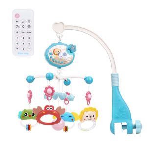 Đồ chơi treo nôi cũi cho bé xoay tự động có điều khiển từ xa