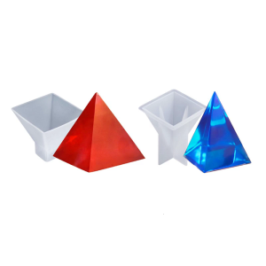 Clear Pyramid Silicone Mold Flexible Reusable Mold For Resin Art And Decorative Crafts Soap Making Mould