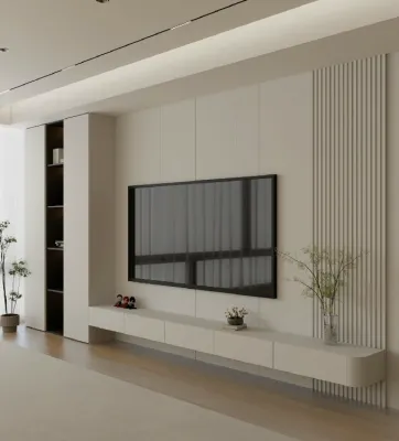 【SG Local Contractor】【Custom Furniture】Customized TV Wall/ TV Console / Carpentry works/ Living Room Design/ Whole house Renovation