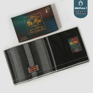 Jual Sarung Premium Bin Affan Millenials Hitam Putih Katun High Premium
