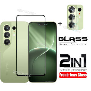 Tecno Camon 50 4G 2 in 1 Screen Protector+ Protector Full Cover Full Glue Tecno Camon50 Tempered Glass Film Protection With Camera Flim Protection