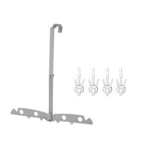 Giá phơi quần áo điều hòa di động có thể gập lại giá phơi tất và đồ lót giá treo đa chức năng và giá lưu trữ kẹp