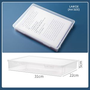 Puzzle Storage Box Organizer Transparent Building Block Large Capacity Dust Proof Water Proof A4