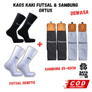 Paket Kaos Kaki Olahraga Futsal Ortus Dan Sambung All Size Dewasa