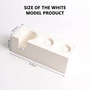 Coffee ABS powder pressing stand for powder dispenser - powder press storage base 51/53/58mm - black