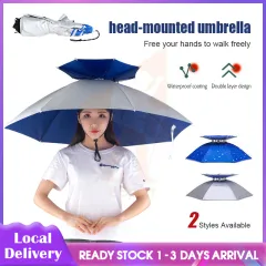 Outdoor Patio Beach Fishing Umbrella Portable Adjustable Big Sun Shade  Umbrella 2.4m Anti-UV Windproof Outdoor Umbrella for Beach Parasol Fishing  Umbrella Shade Camping Khemah Payung