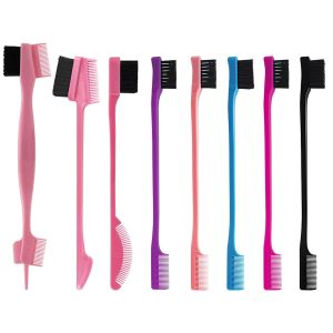 8 Pieces Hair Styling Comb Set Edge Control Teasing Brush Hair Comb for Edges & Back Brushing Combing Slicking for Women Double Sided Edge Comb for All Hair Styles