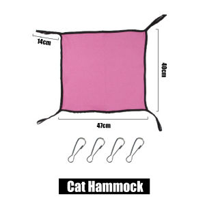 Heyman Cozy Cotton Pet Hammock for Small to Medium Breeds - Soft Hanging Bed for Cats & Small Pets