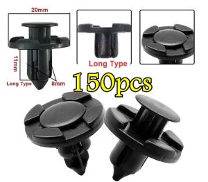 150pcs Car Fastener Clip Car Clip For Bumper Clip Fender Car Accessories Door Trim Panel Clip Body Push Pin Rivet Clip Splash Shield Mudguard Clip Long Type Myvi Aruz Bezza Alza Axia Viva Bumper Clip