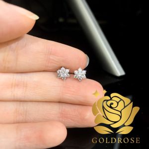 Anting Titanium Anti Luntur Lapis emas 18k Bintang ANTI KARAT earrings permata swarovski perhiasan wanita dewasa