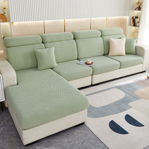 Elastic Jacquard Sofa Seat Cover Patchwork Sofa Cover Thick Large 1/2/3 Seater L Shape Universal Slipcover