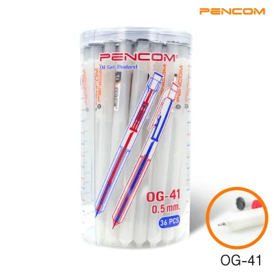 Pencom OG41-BKปากกาหมึกน้ำมันแบบกดหมึกดำ(รับใบเสร็จรบกวนแจ้งในแชท)