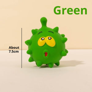 Natural Latex Squeaky Dog Ball – Durable Dental Chew Toy with Funny Faces