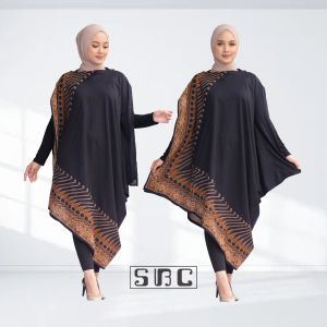 Dress batik kaftan cantika jumbo paris modern