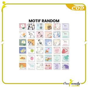 ONE-C924 Tissue Karakter Lucu Isi 120 Lembar Sekali Pakai / Tisu Kering Bermotif 120 Sheets 3 Ply