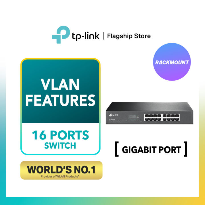 TPLINK 16Port Gigabit Unmanaged Pro With VLAN Features Switch TL