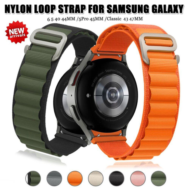 Alpine Loop Strap Band for Samsung Galaxy Watch 6 4 5 44mm 40mm Nylon