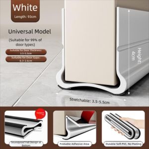 [จัดส่งจากกรุงเทพ] ใหม่ ที่ปิดช่องบานประตู คิ้วกั้นประตู ที่กั้นประตูกันฝุ่น กันแมลง ขอบประตูกันแอรออก กาวในตัว กันน้ำ ซีลกันเสียงแบบพับได้ ซีลกันเสียงแบบสักหลาด