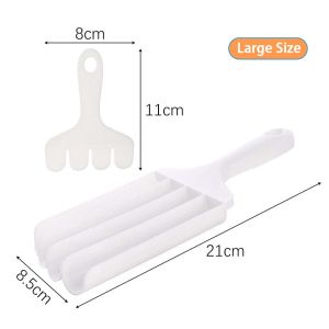 4 Rows Meatball Maker Set Meat Fish Beef Ball Rice Molds Non-Stick Meat Filling Cooking Gadgets High Quality Plastic Material Spoon Meat Tools With Handle