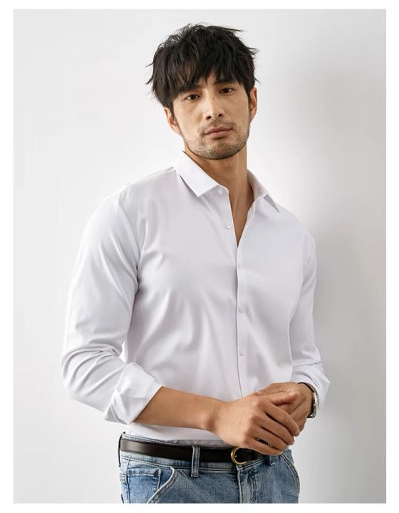 Premium%20Cottom%20Men's%20Long%20Sleeve%20Dress%20Shirt-Classic%20Solid%20Colors,%20Fast%20Shipping,%20Office%20Attire%20-%20Image%203