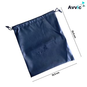 Avvic Audio PU Leather Pouch Headphone Storage Bag Kantong Tempat Penyimpanan TWS Kabel Charger