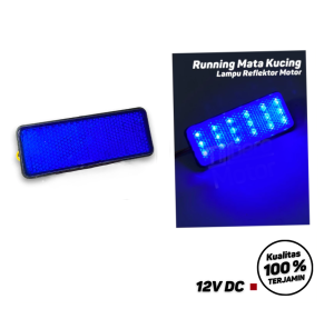 Lampu Rem Stop / Lampu Mata Kucing Motor Universal Vario Beat Mio Vixion CB Scoopy Nmax / Lampu Tambahan Motor LED 2 Mode Running Kedip