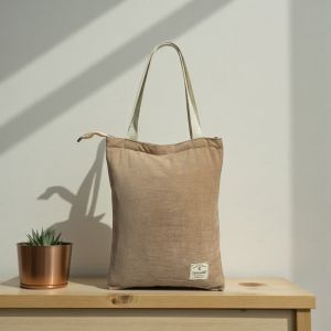 Nudie Bag Aesthetic model Tas Tote bag Resleting wanita bahan kanvas polos dan canvas motif cocok untuk kuliah belanja bisa custom sablon untuk seminar gift dan souvenir