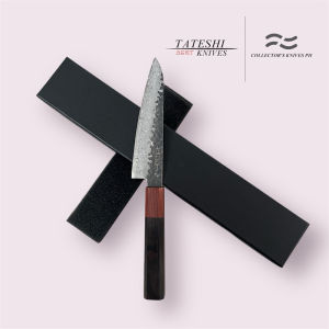 6inch Damascus 67 layer Petty knife VG10 core with Red Wood and Ebony Handle (Kitchen Knife)