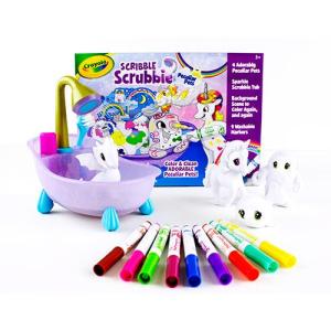Crayola Scribble Scrubble Pets Rabbit & Hamster 2 Count With Washable Markers Color Wash & Play Kids Activities At Home Pets Play set Creative Toy set & Gift Set For Kids Age 3+