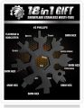 Saker 18-in-1 Snowflake Multi-Tool, 18 In 1 Incredible Tool ｜2025 Christmas Snowflakes Tool – Easy N Genius - Saker 18-in-1 Stainless Steel Snowflakes Multi-Tool (SAKER RAINBOW COLOR). 