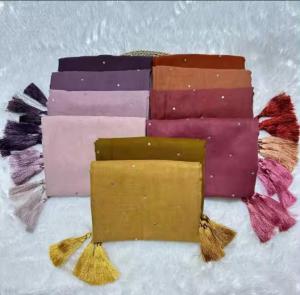 Hijab/Jilbab Segi Empat Paris Tassel Swarovski || Paris Jambul Payet Tabur Swarovski || Kerudung Paris Tassel Payet