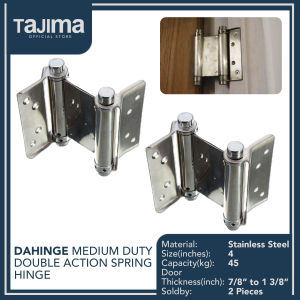 Tajima Stainless 4  Double Action Spring Hinge (2 pcs)