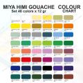 Miya Himi GOUACHE Paint set TWIN 36 / 48 colors x 12gr. 