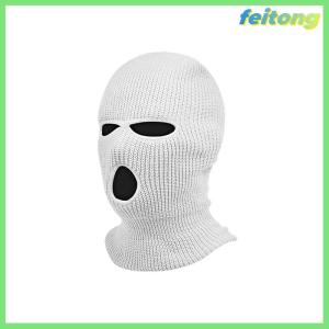 【feitong】🚕🚕【HOT SALE】 1pc Car Seat Cover Masked Person Knitted Headgear Halloween Headrest Cover Decoration Car Anti-theft Warning Accessories